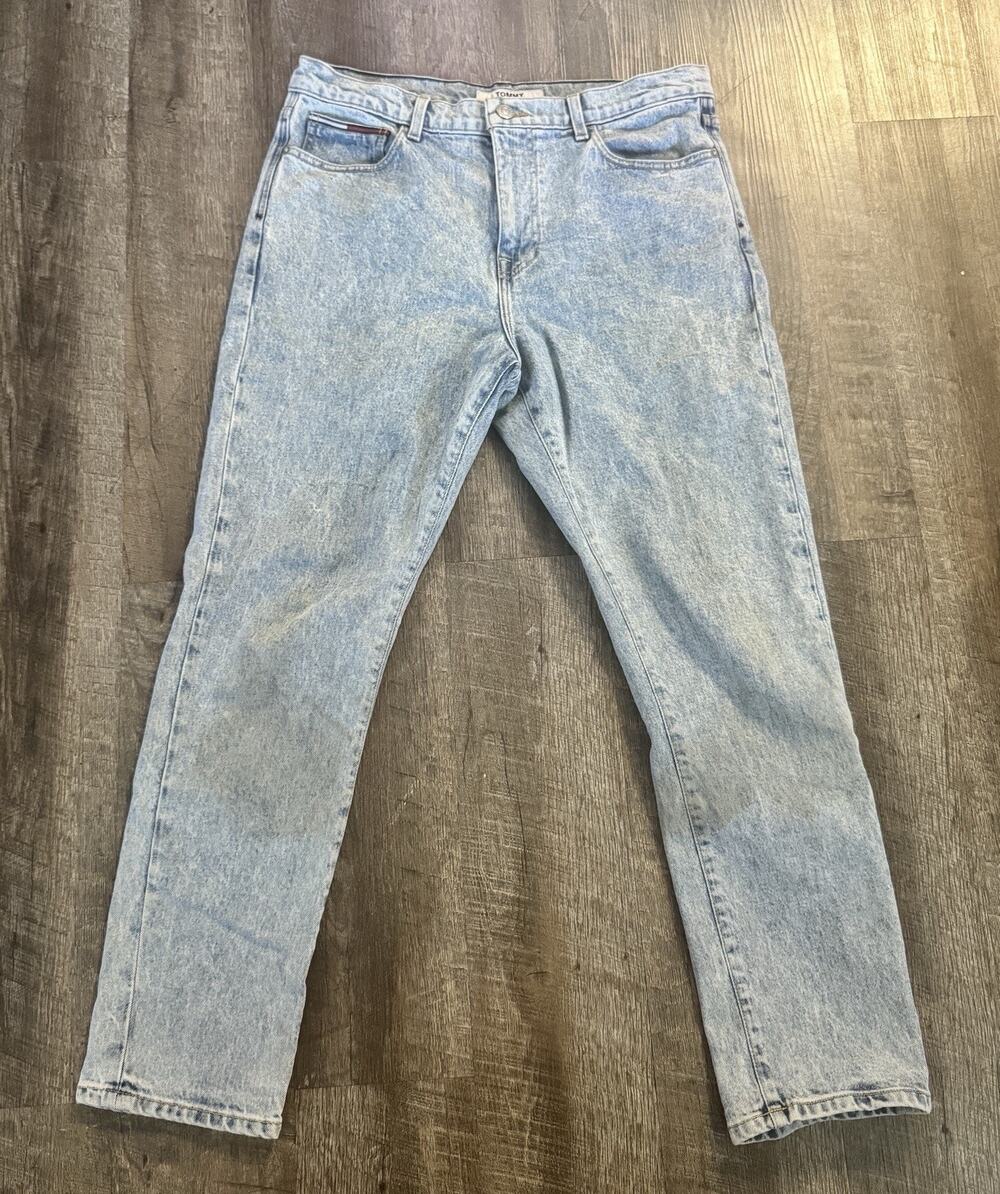 Vintage TOMMY HILFIGER Dad Jeans Denim Classic Fit High Waist Tapered 34x32